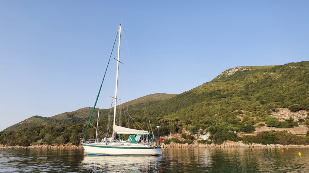Peace seekers anchorages in the Ionian Islands with Klazien