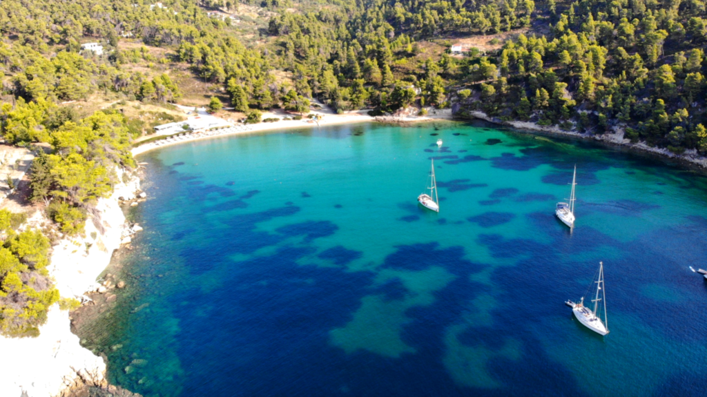 best anchorages in the sporades chrisi milia