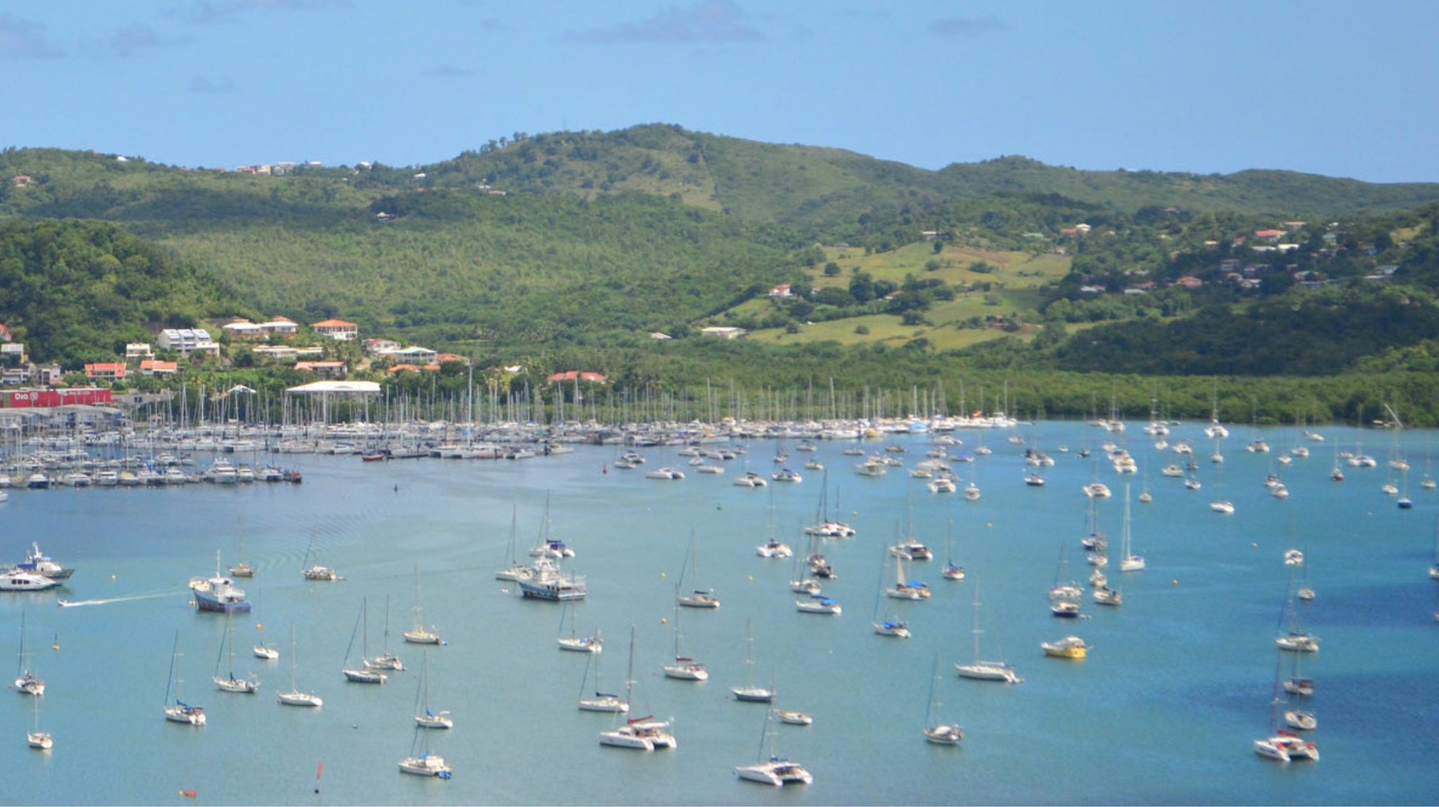 the best anchorages of Martinique : Marin-Est