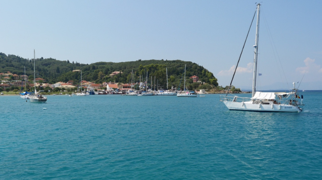 best anchorages in the Ionian islands - Petritis