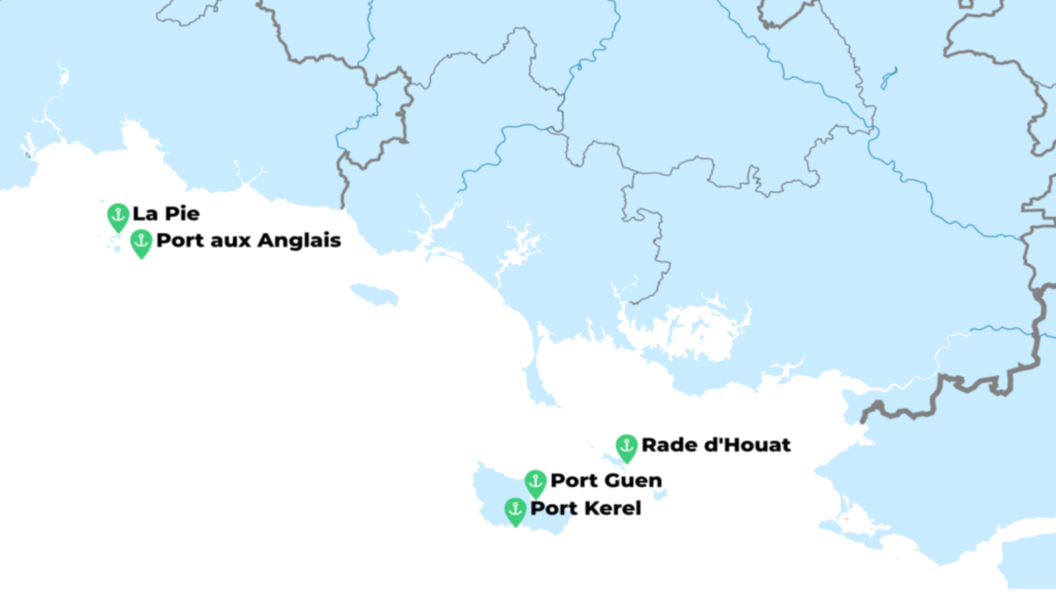 Les meilleurs mouillages des îles bretonnes