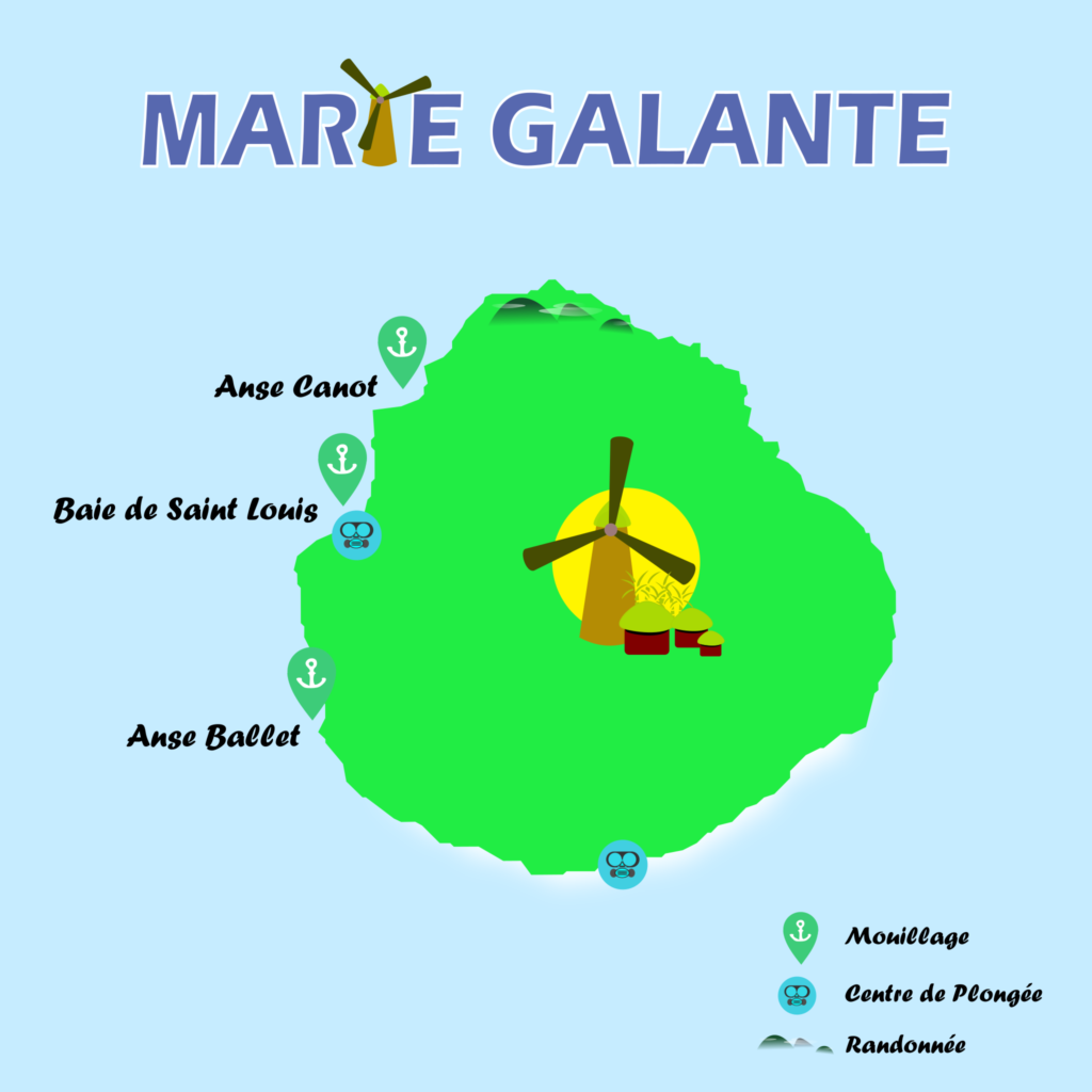 Marie Galante Map FR